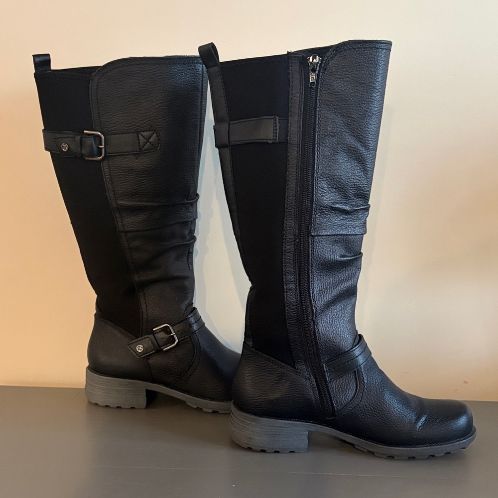 Earth Origins Penelope Black Riding Boot Style Tall Boots Size 6.5